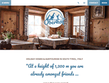 Tablet Screenshot of oberhof-weitental.com